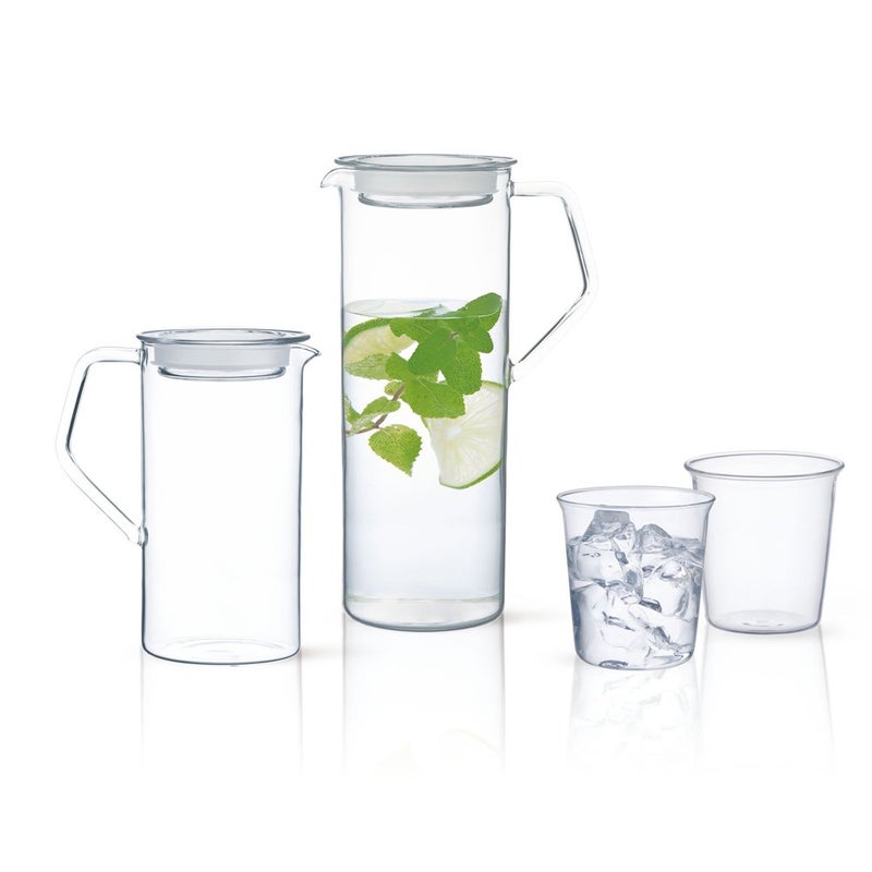 KINTO CAST 21677 Water Jug, 3.2 gal (1.2 L), Heat Resistant Glass, Microwave and Dishwasher Safe, Gift - Image 1